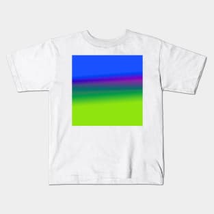 blue yellow pink colorful rainbow abstract design Kids T-Shirt